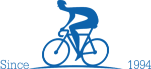 icona ciclista blu Home