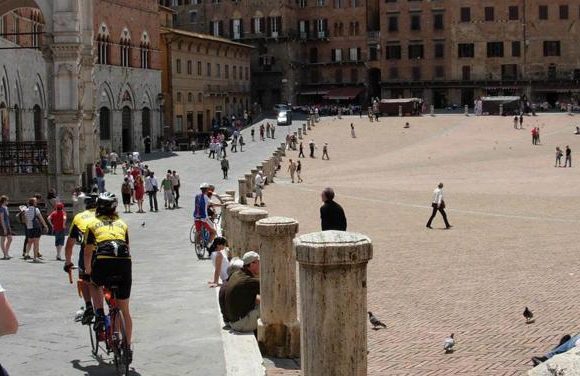Siena by bike main square