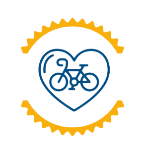 bike inside heart icon
