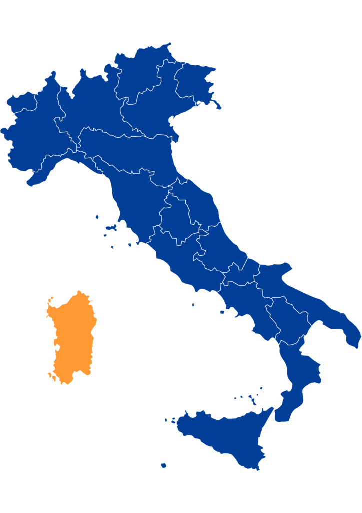 sardinia map of italy